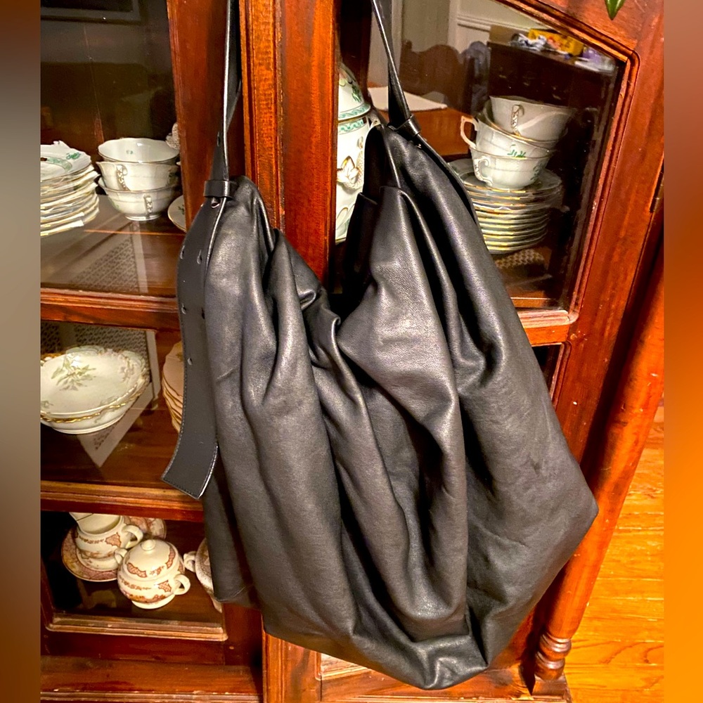 COS slouchy leather bag